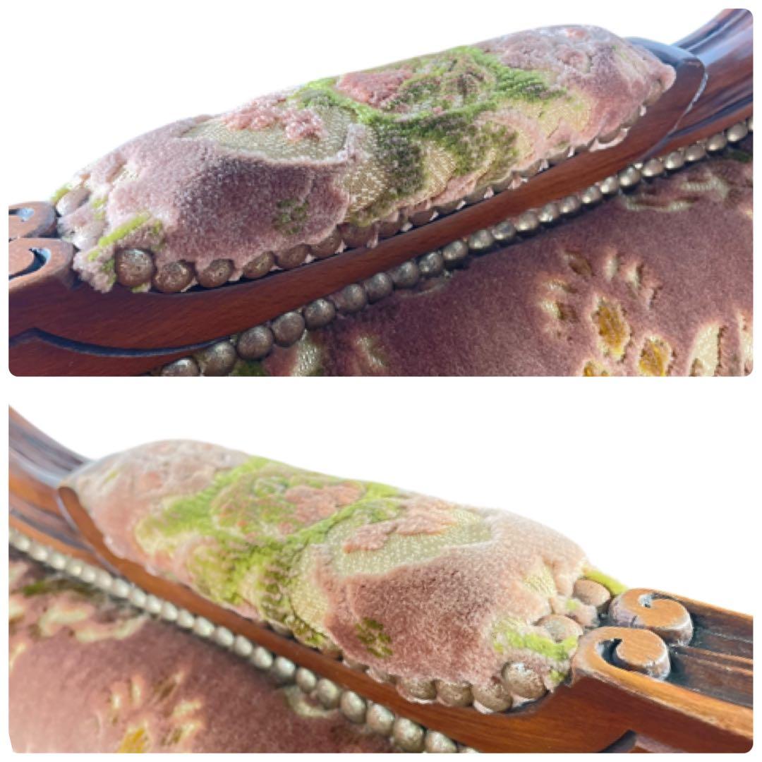 HR384 【美品】カリモク DOMANI ルイ15世 ロココ調　猫足