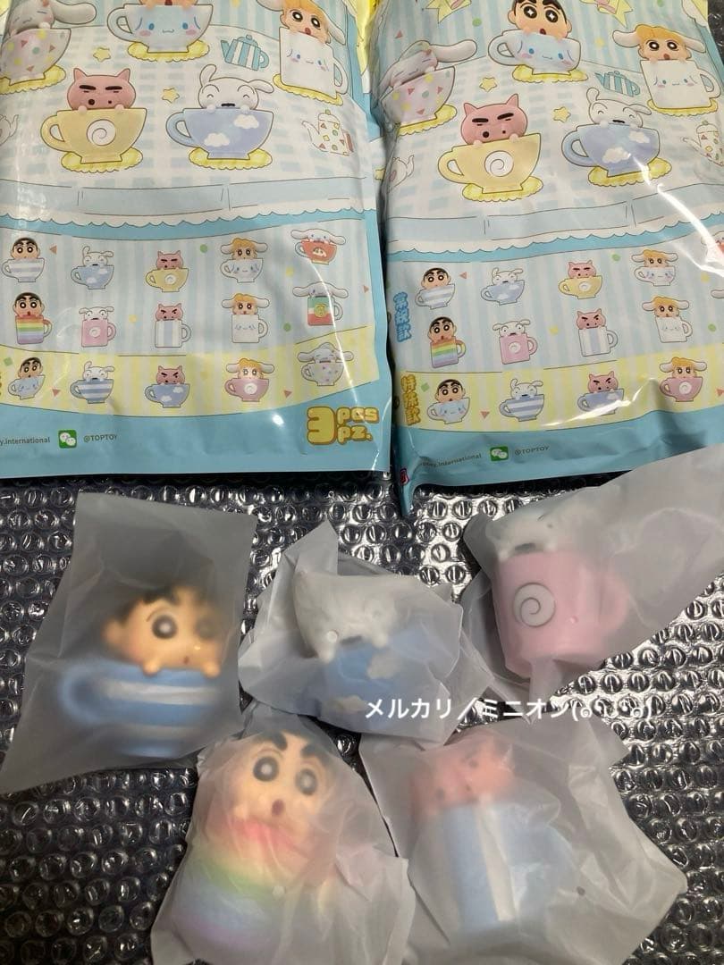 TOPTOY クレヨンしんちゃん シナモロール ティーカップ フィギュア 5種
