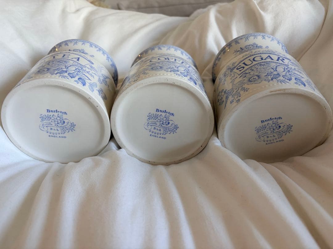 Burleigh ティー・コーヒー・シュガーキャニスターセット