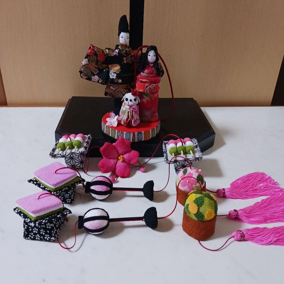 《いっちゃん様ご予約》★いちごちゃんのひなまつり吊るし飾り★ちりめん細工
