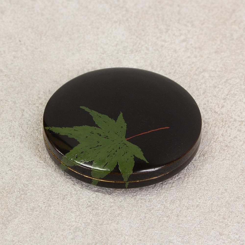 大徳寺 藤井誡堂 花押 書付 楓蒔絵内金 香合 香道具 茶道具 木箱