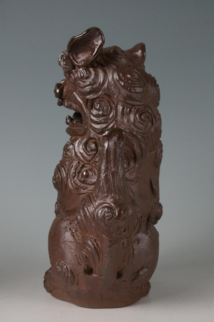 人間国宝一門 金城敏徳 作 南蛮焼〆立シーサー（大）1対 - メルカリ