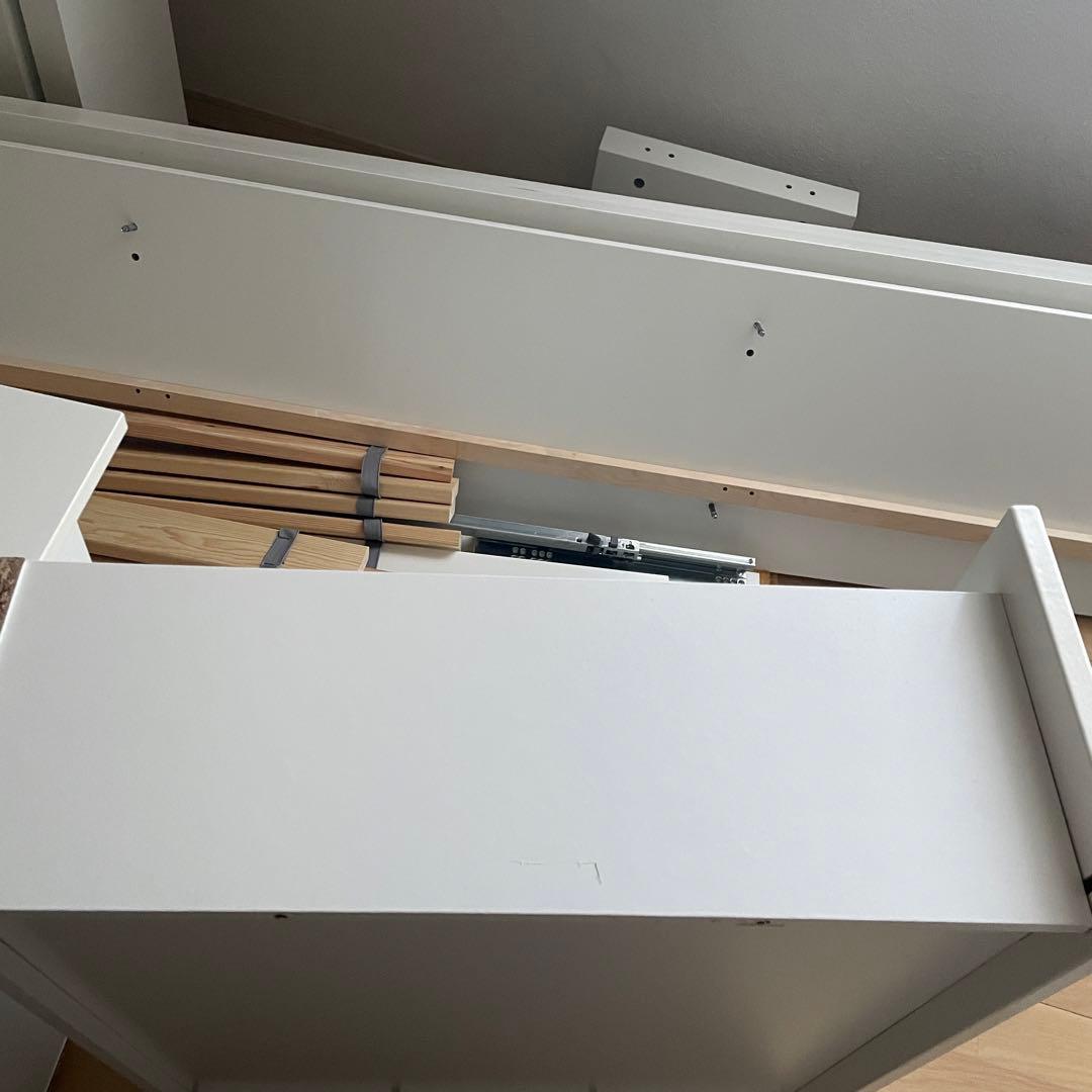 IKEA NOLDLI セミダブルベッドフレーム 引き出し付き　大阪市内引取希望