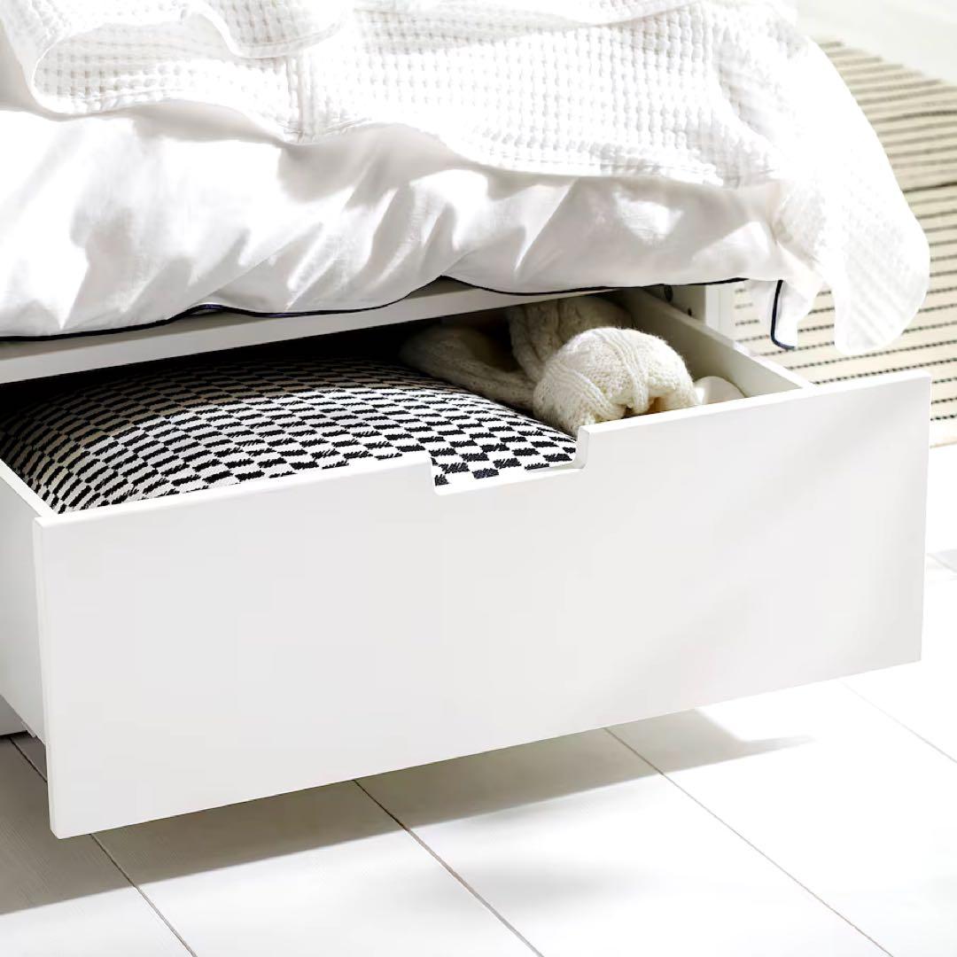 IKEA NOLDLI セミダブルベッドフレーム 引き出し付き　大阪市内引取希望