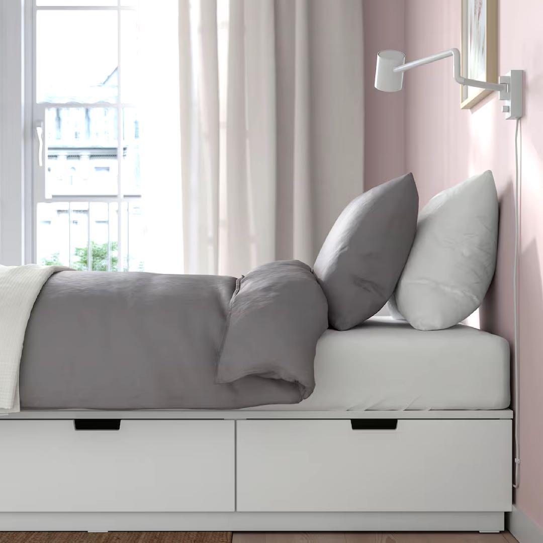 IKEA NOLDLI セミダブルベッドフレーム 引き出し付き　大阪市内引取希望