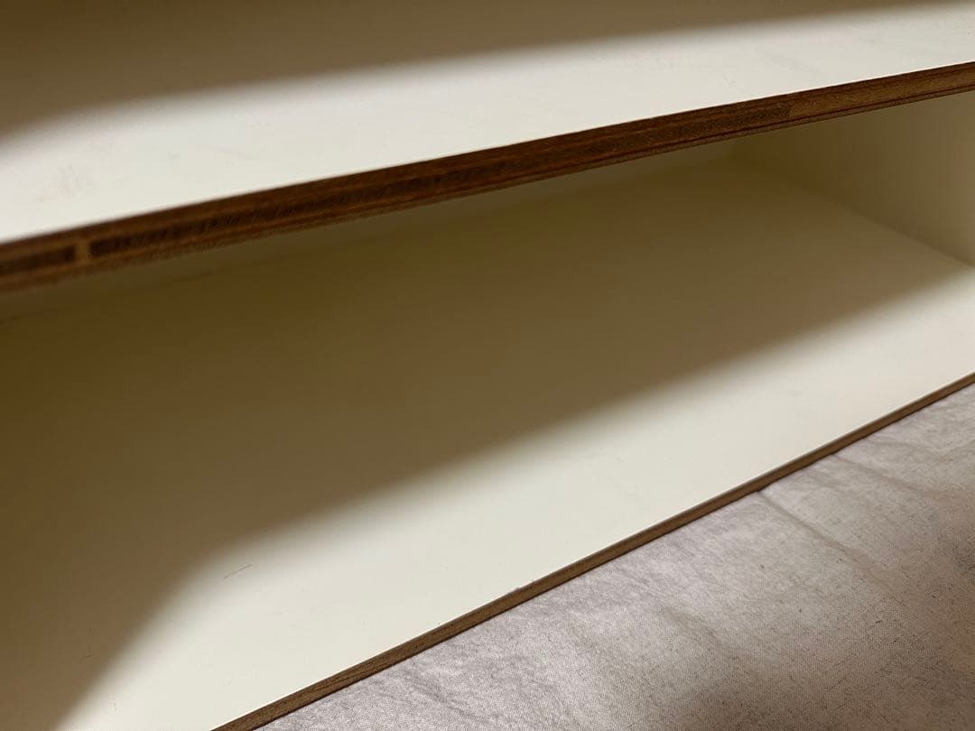 LAUAN SHELVES ラワンシェルブズ ホワイト　2段