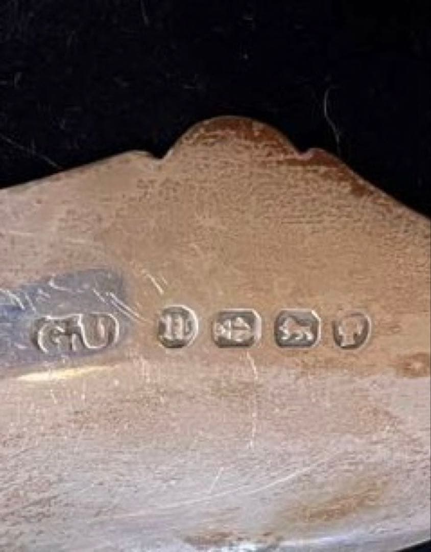 気まぐれセール中❣️純銀製✨マザーオブパール　バターナイフ