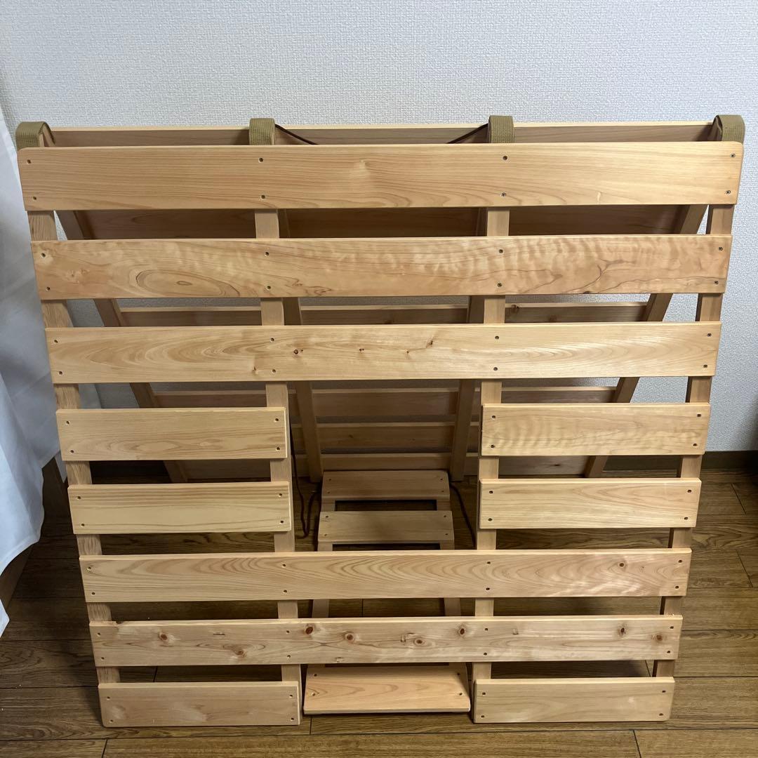 木製スノコベッド 【きなこもち】