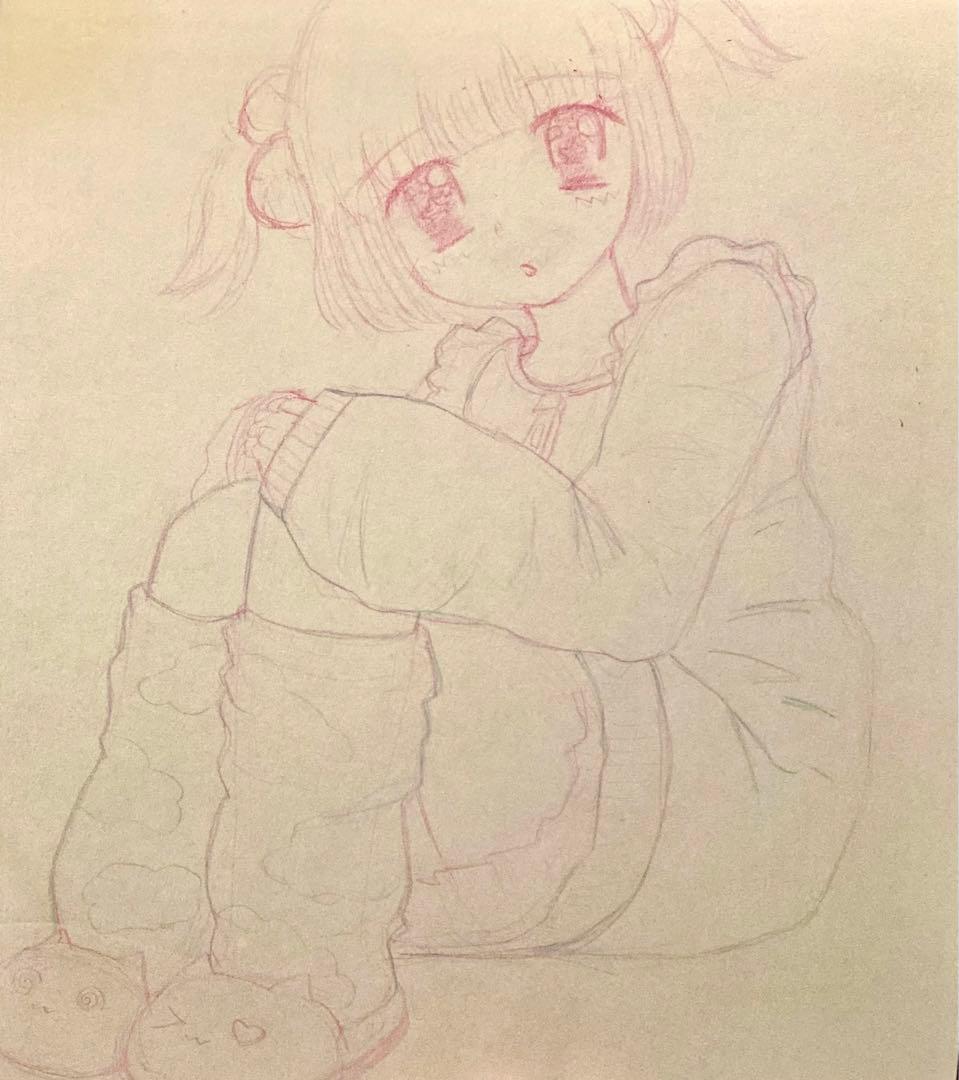 ♡ご依頼　リクエスト　スケブ　絵　イラスト　原画　色紙