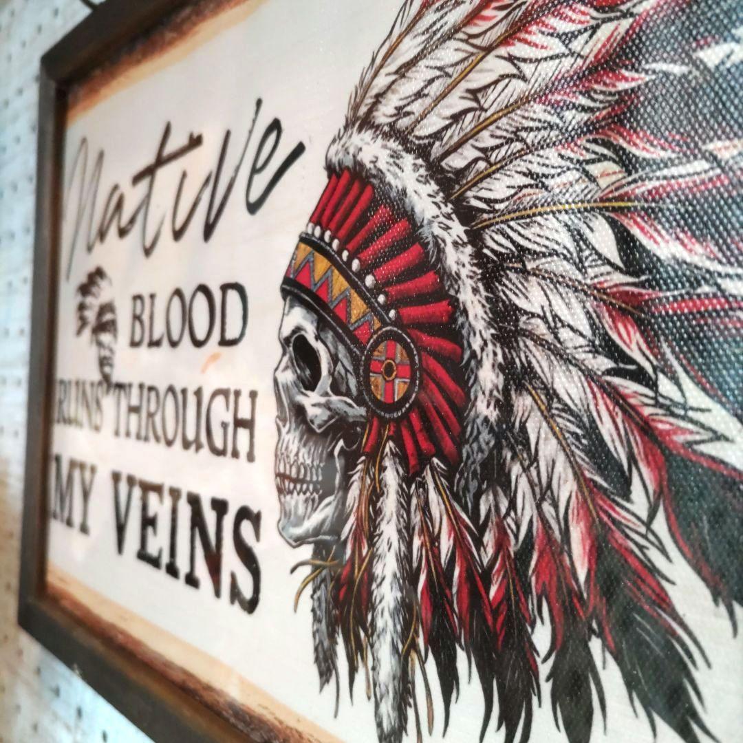 ネイティブアメリカン➳インディアンスカル壁掛け✨