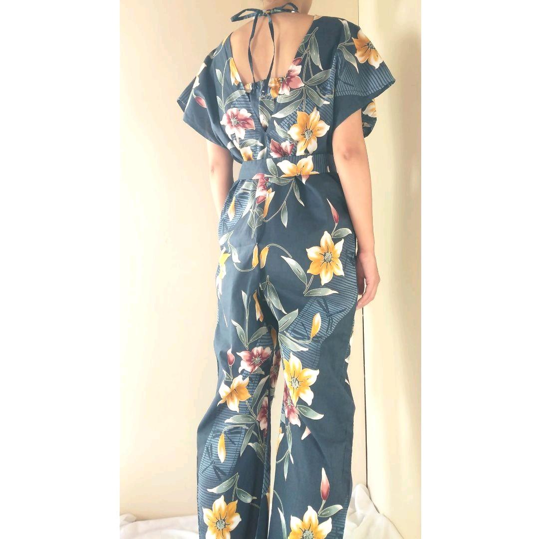 ハンドメイド浴衣地のオールインワン＆バック小物など10点セット