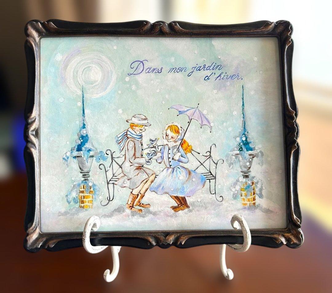 専用出品　冬の風景はがきとアートフレーム