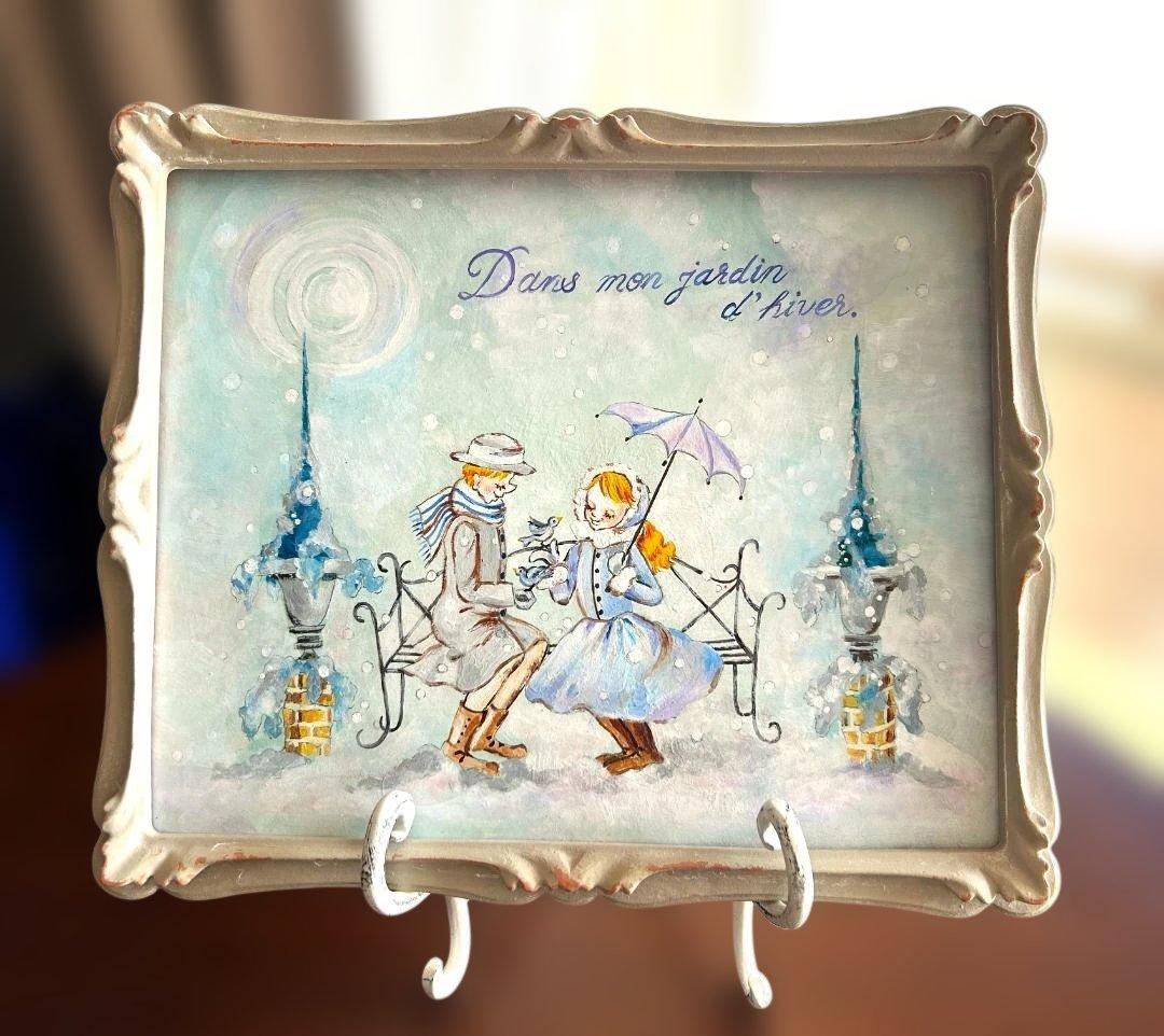 専用出品　冬の風景はがきとアートフレーム