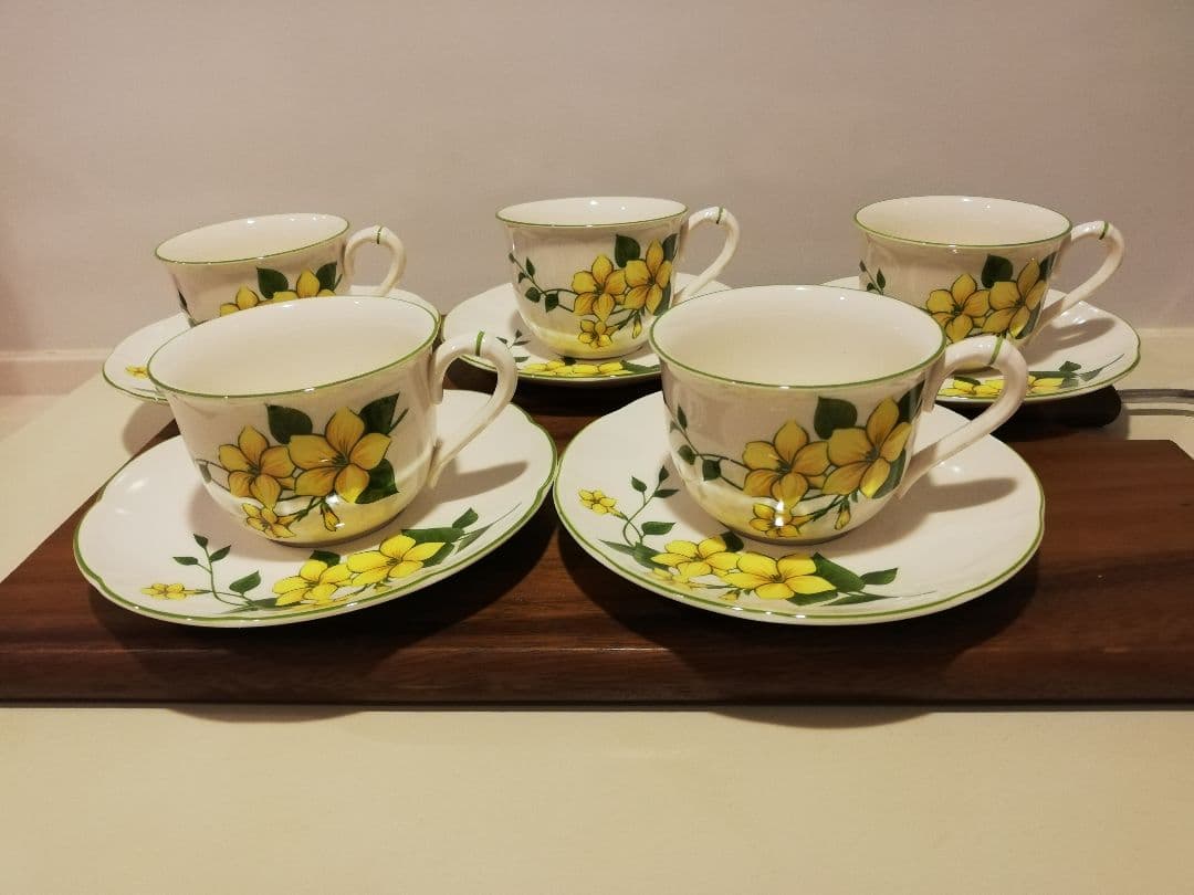 未使用◇レア◇ノリタケNoritake CRAFTONE カップ&ソーサー 5客 - メルカリ