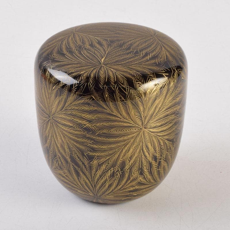 茶道具 輪島塗 岡本陽斎作 忍彫沈金 棗 共箱 V 9074 - メルカリ