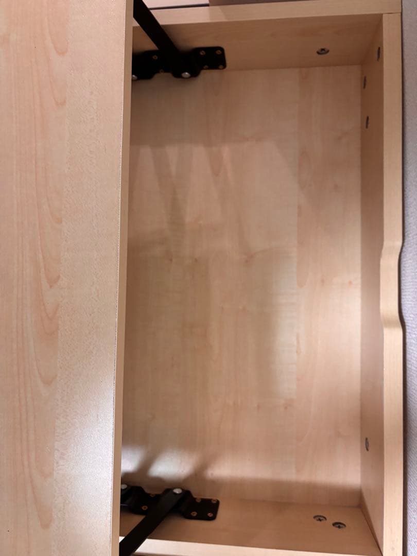 JKプラン 昇降式テーブル KKS-0025-WHNA ホワイト×ナチュラル