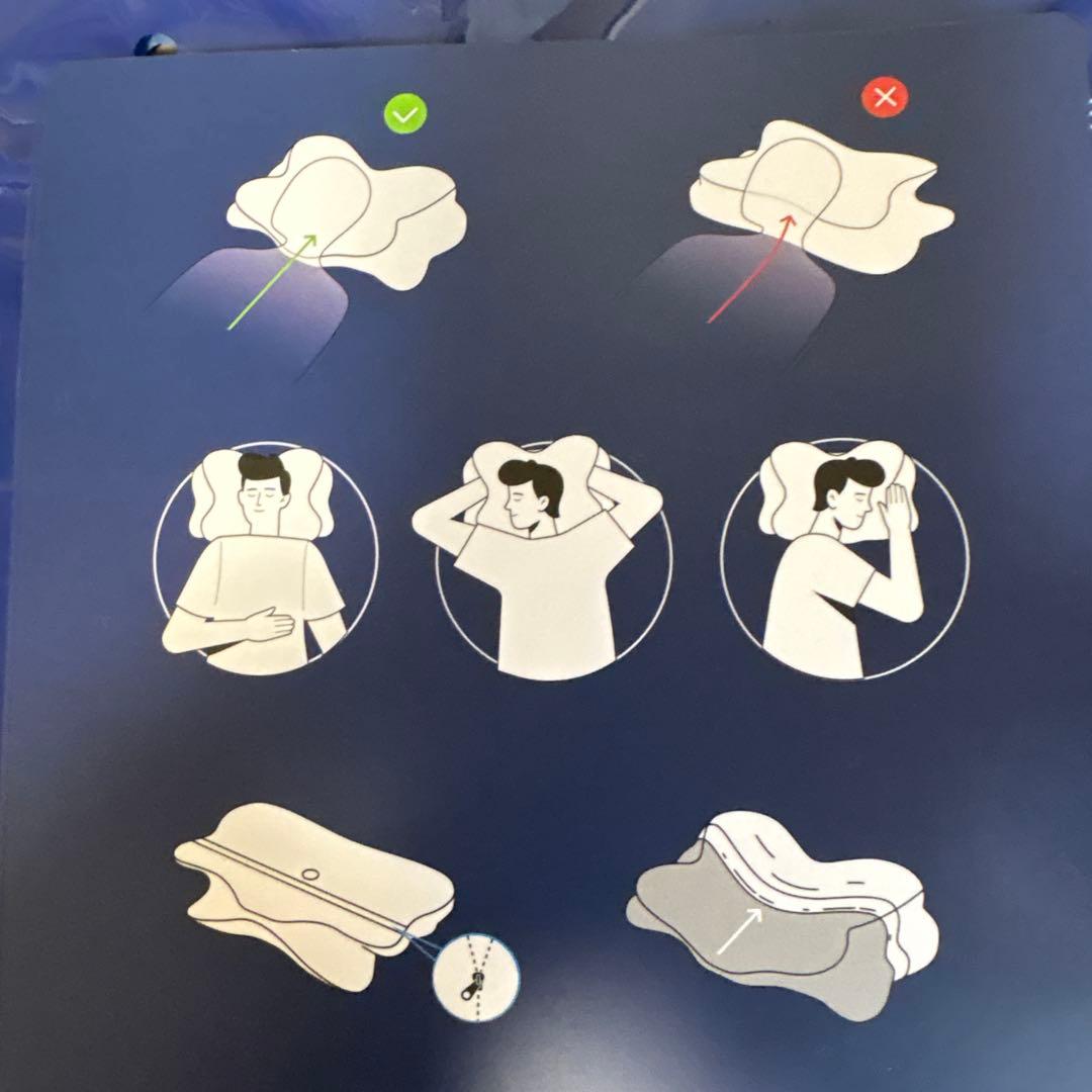 Derila ergo ドイツ製 快眠の為のネックピロー カバー付