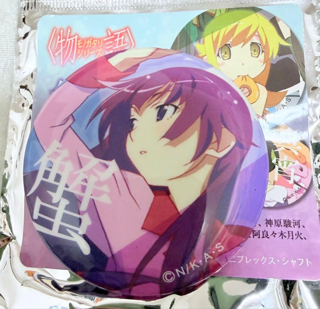 化物語 物語シリーズ ダイカットステッカー 缶バッジ 戦場ヶ原ひたぎ