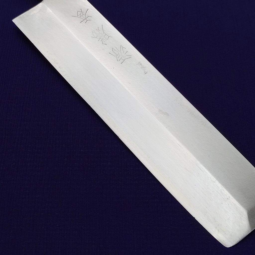 薄刃包丁 源勝秀 刃長約168㎜ 片刃 和包丁 水牛桂 庖丁 刃物 《0254》