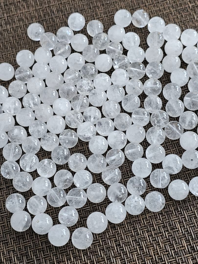 黒平産１０mm水晶１８玉ブレスレット