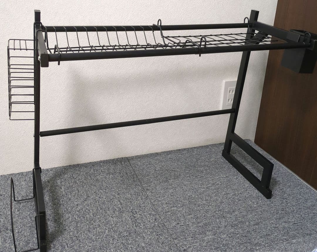 シンク上水切りラック 食器 水切りかご キッチン収納棚 洗い物ラック 洗い物