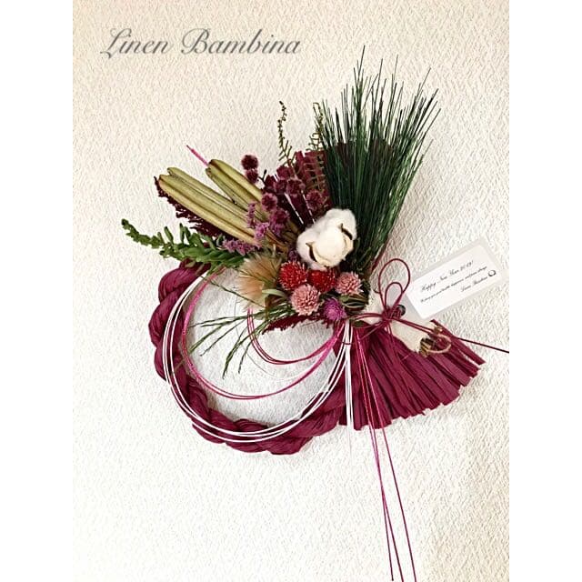 しめ縄(お正月過ぎてもスワッグとして…)