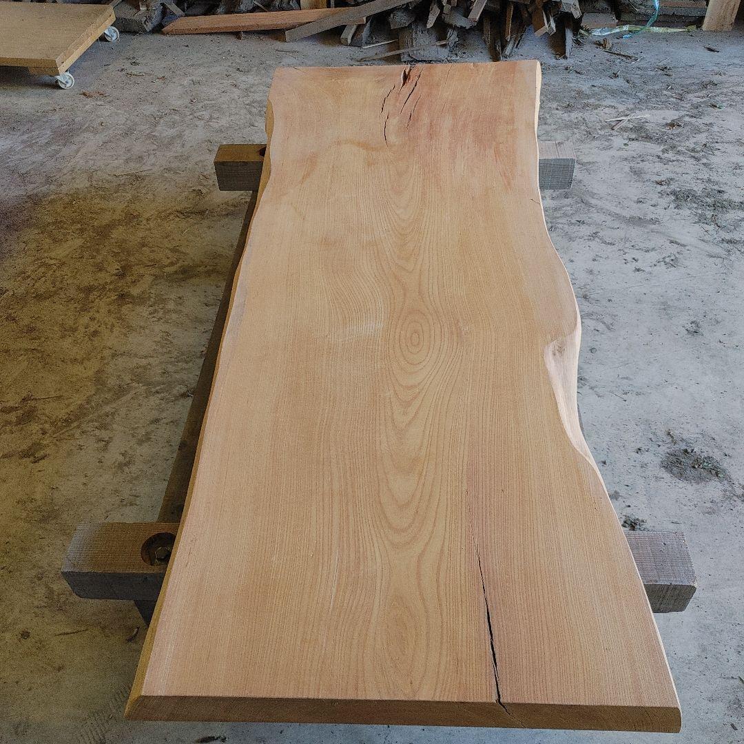 送料込み　一枚板　神代ケヤキ　無垢材　天板　テーブル　カウンター DIY番号37