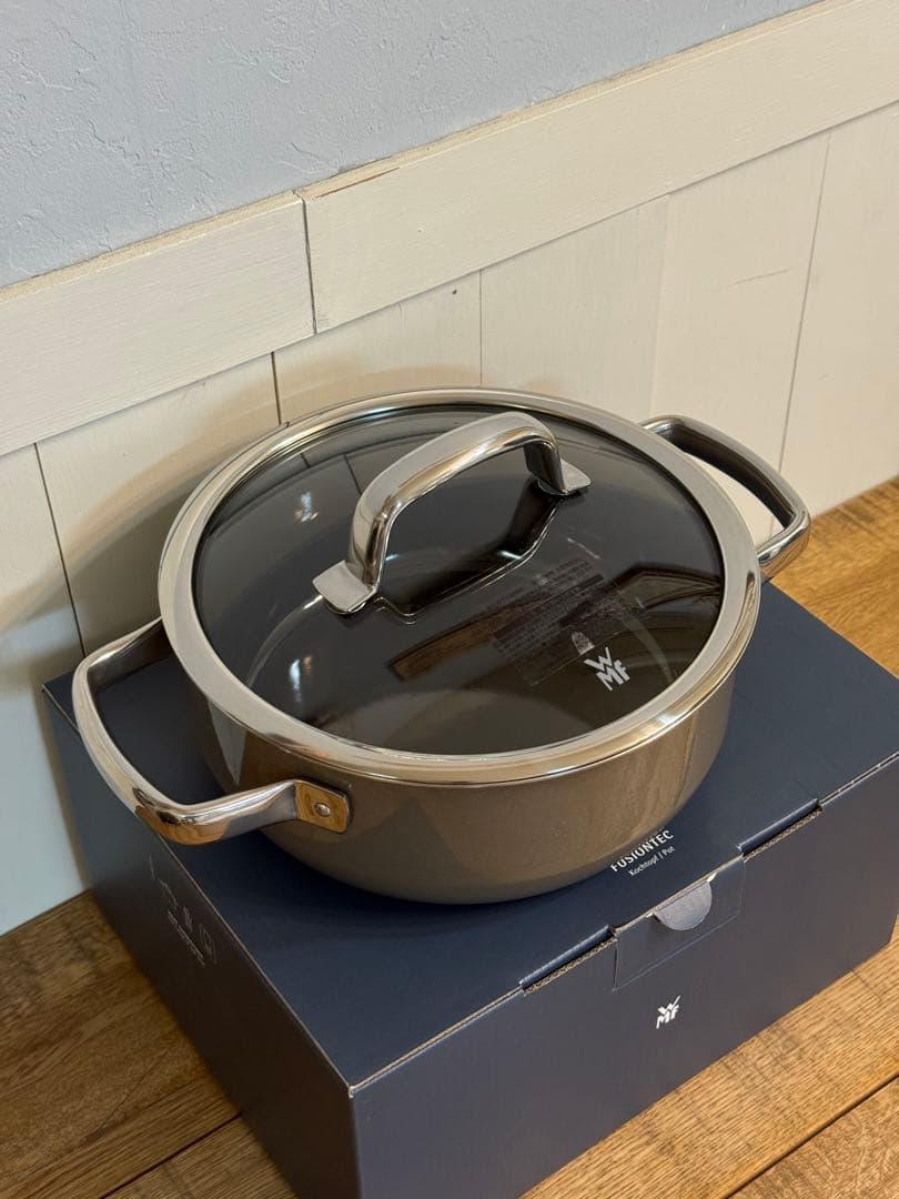 新品 フュージョンテック ミネラル ローキャセロール 20cm DR