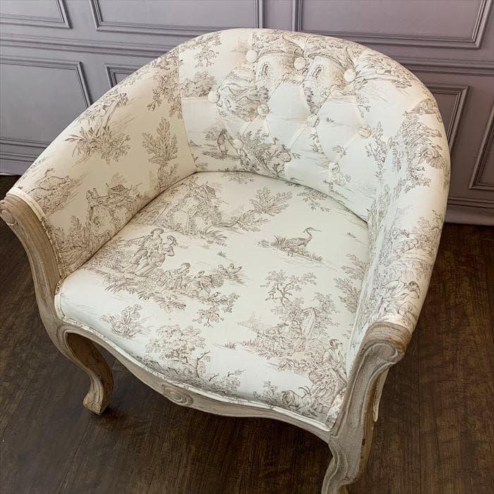 シングルソファ アームチェア トワルドジュイ 17702AC-JO2