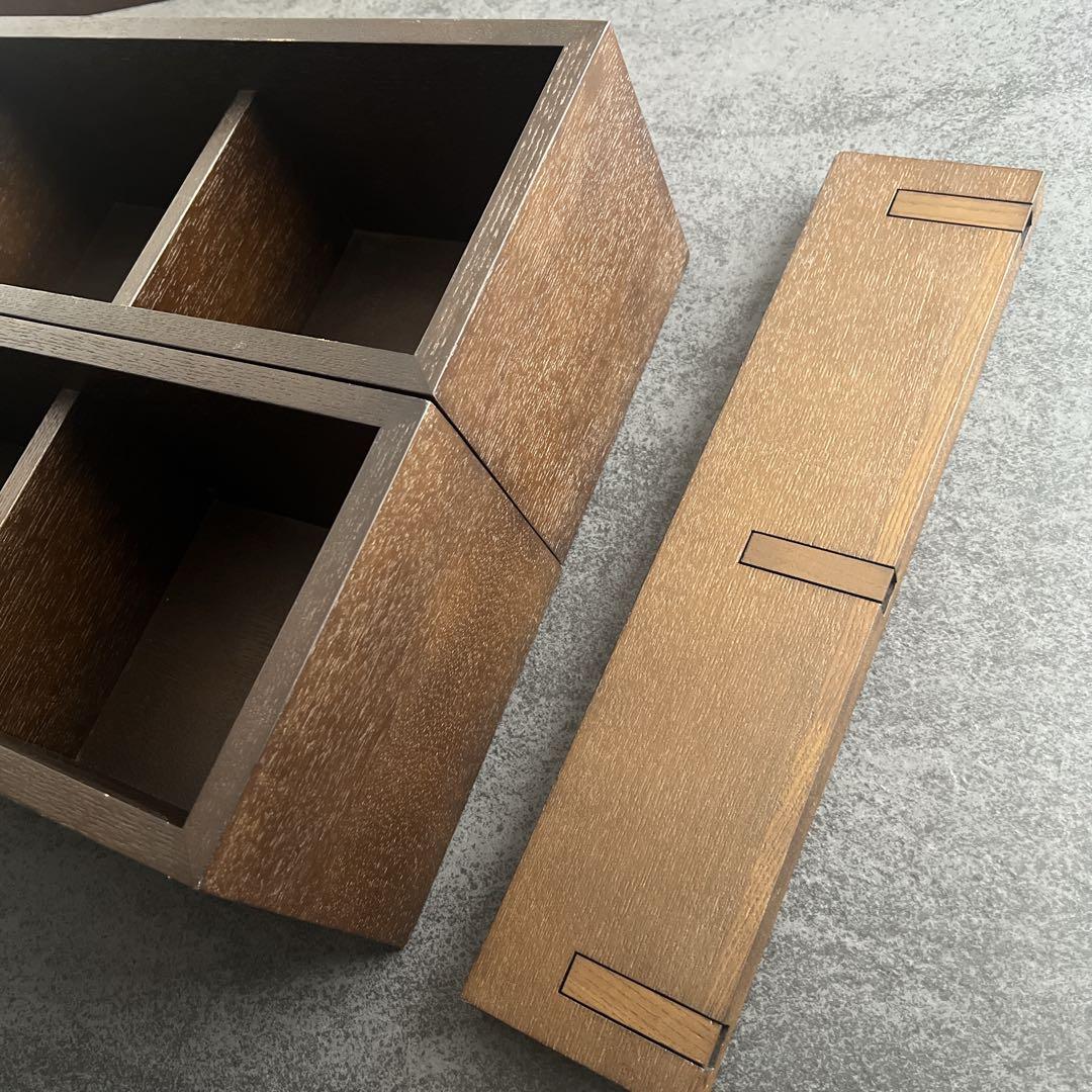 【無印良品】壁に付けられる家具箱 オーク 3点セット44cm 2つと3連ハンガー