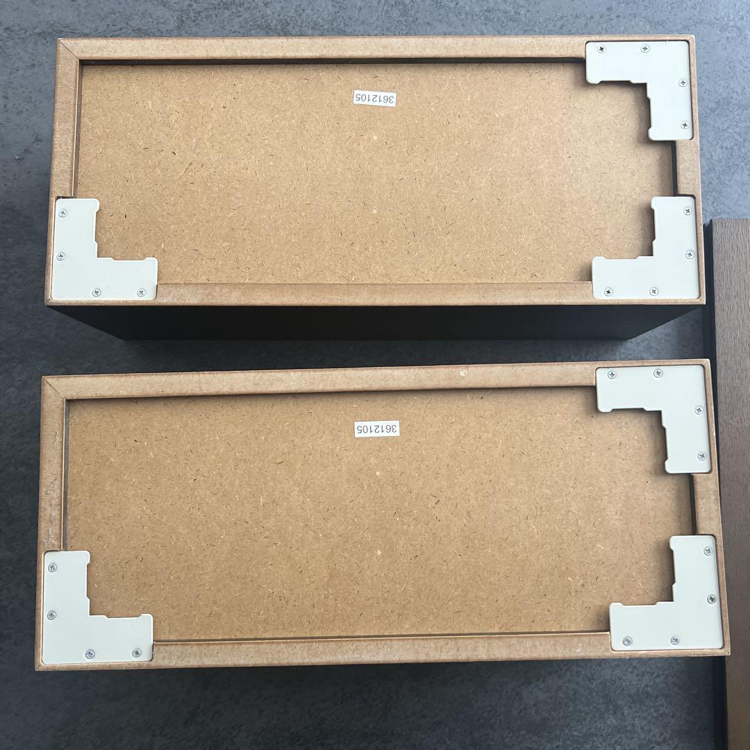 【無印良品】壁に付けられる家具箱 オーク 3点セット44cm 2つと3連ハンガー