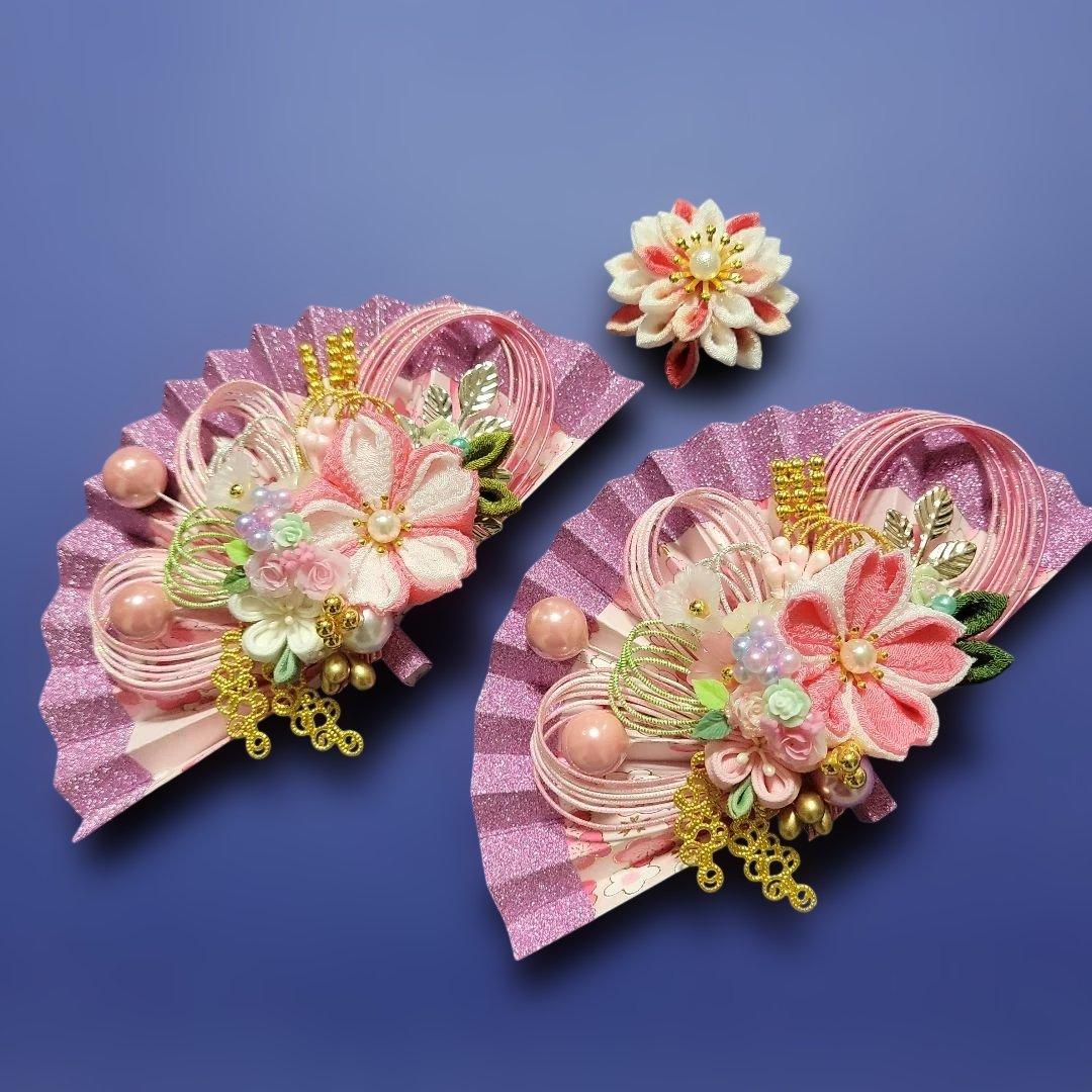 muguet《水引素材》友禅和紙使用扇子