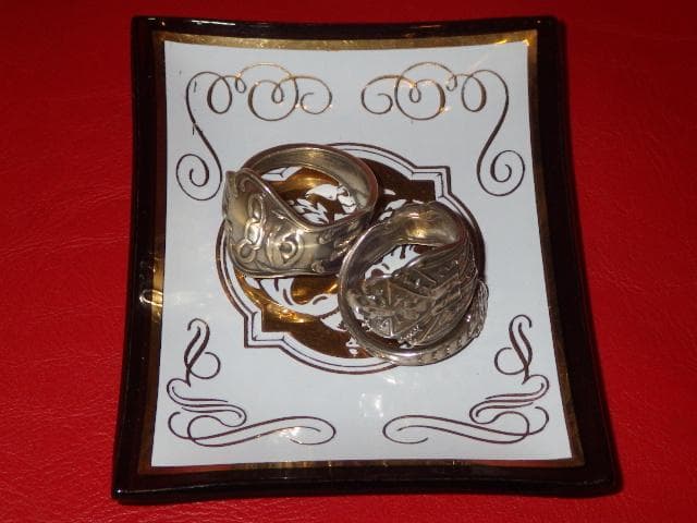 50’S★ツーフェイス★ビンテージ★ガラス トレイ★ミッドセンチュリー★小物入れ