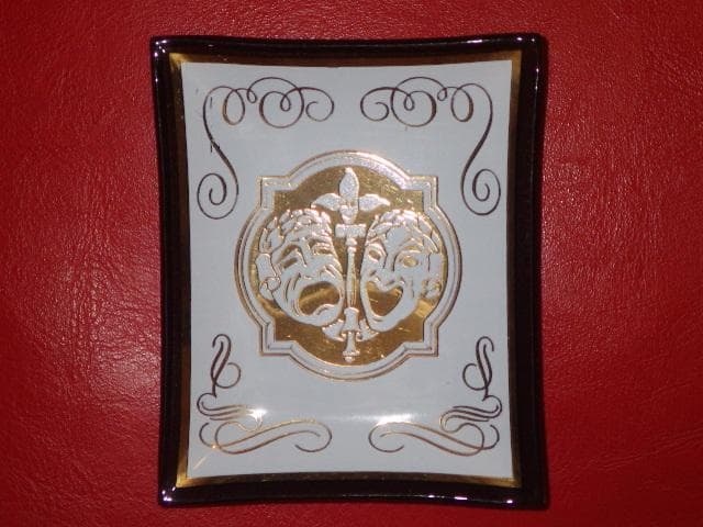 50’S★ツーフェイス★ビンテージ★ガラス トレイ★ミッドセンチュリー★小物入れ