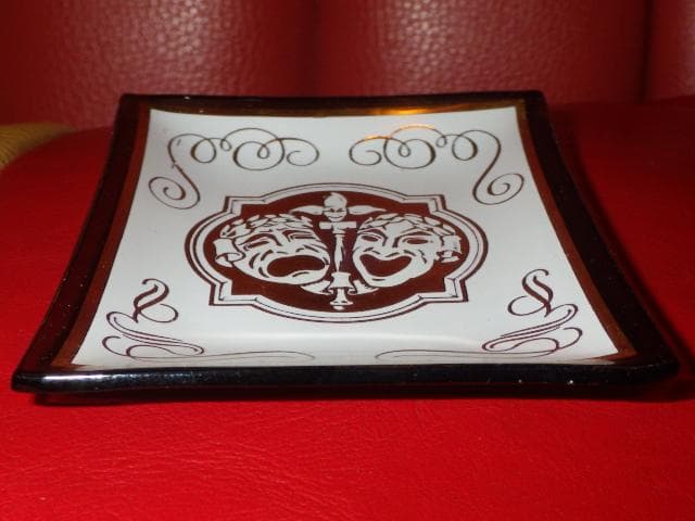 50’S★ツーフェイス★ビンテージ★ガラス トレイ★ミッドセンチュリー★小物入れ