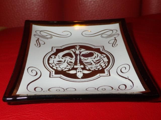 50’S★ツーフェイス★ビンテージ★ガラス トレイ★ミッドセンチュリー★小物入れ