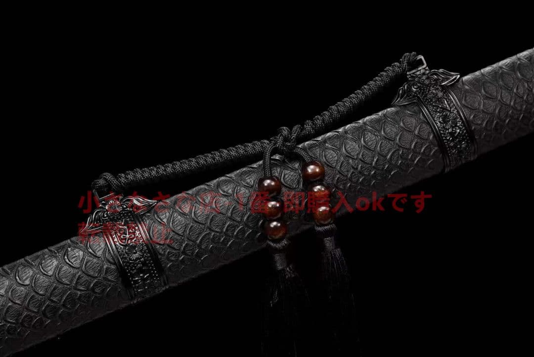 武具　刀装具　日本刀　模造刀   居合刀 横刀  直刀 黒金古刀~斬風