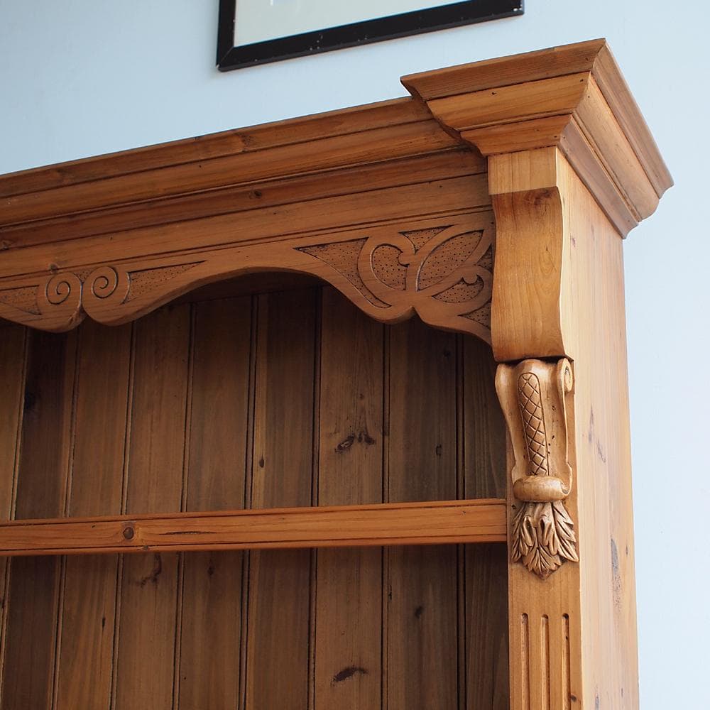 ビンテージ パイン材 カップボード 大型 キャビネット