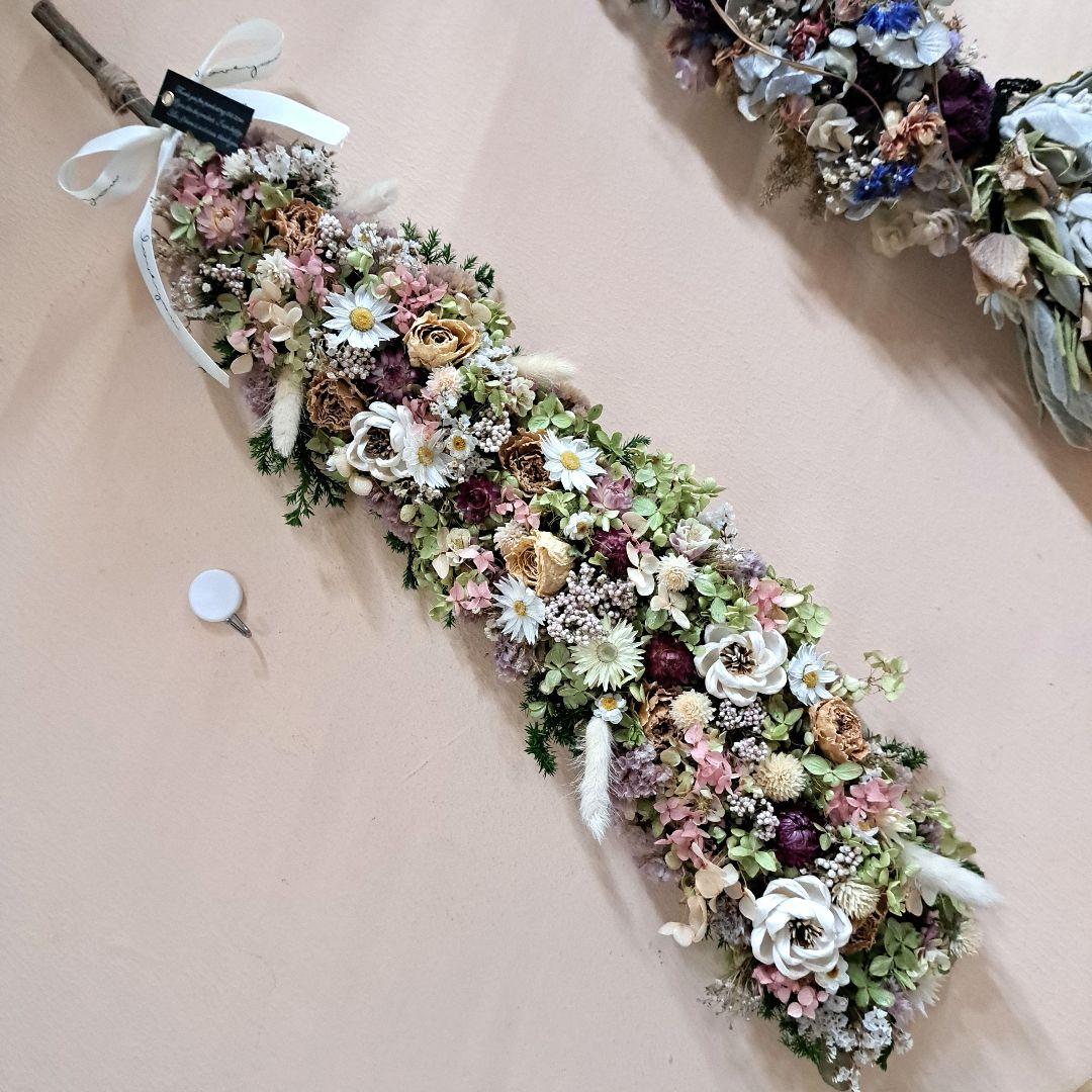 ドライフラワーリース、スワッグ☆アーティシャルフラワーオーダーの方は、こちらから