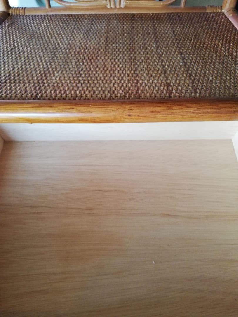 たかっち様　ラタン　籐五段チェスト　棚　ヴィンテージ　アンティーク　昭和レトロ