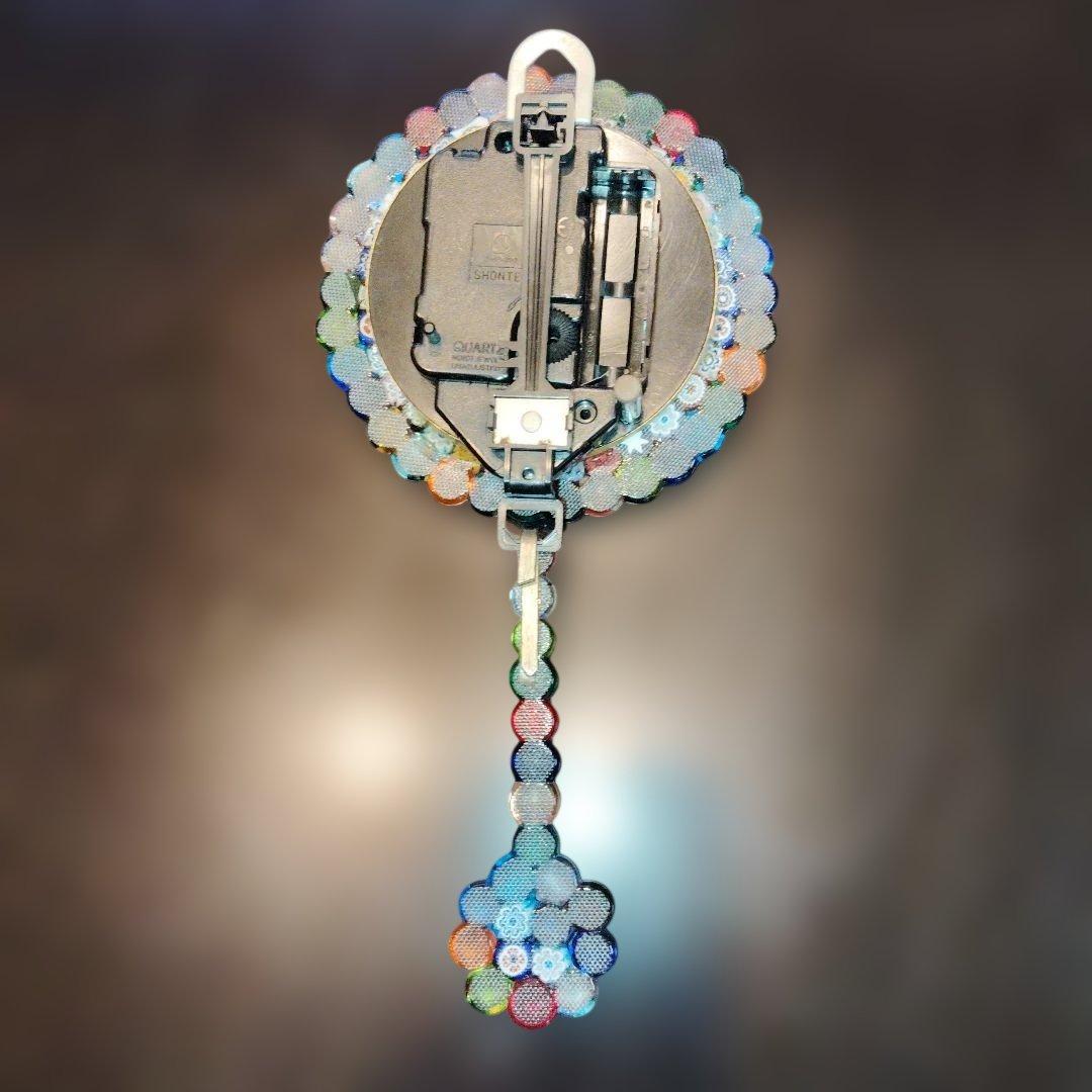 稼働品★ベネチアンガラス★壁掛け時計★イタリア製