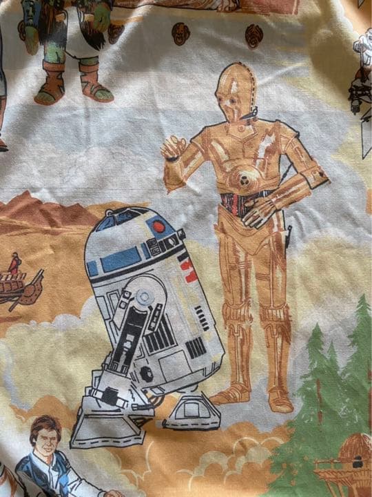 80’ ヴィンテージ　STAR WARS スターウォーズ　超大判生地　1983