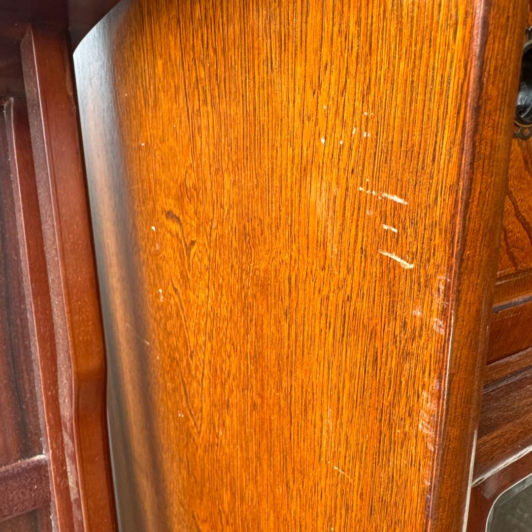 ★最終処分価格★国産　木製　違い棚　引き戸　収納棚