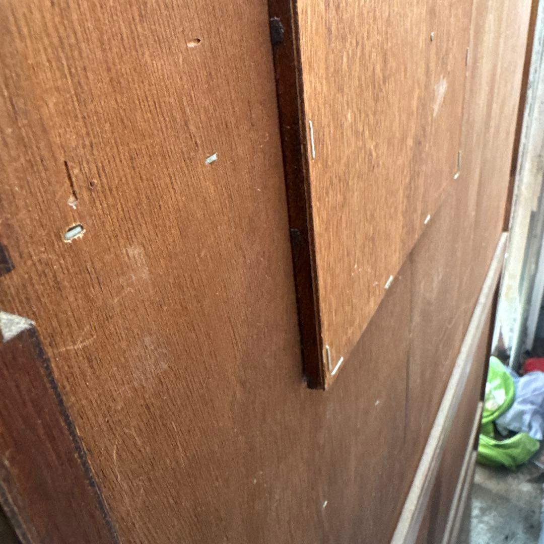 ★最終処分価格★国産　木製　違い棚　引き戸　収納棚