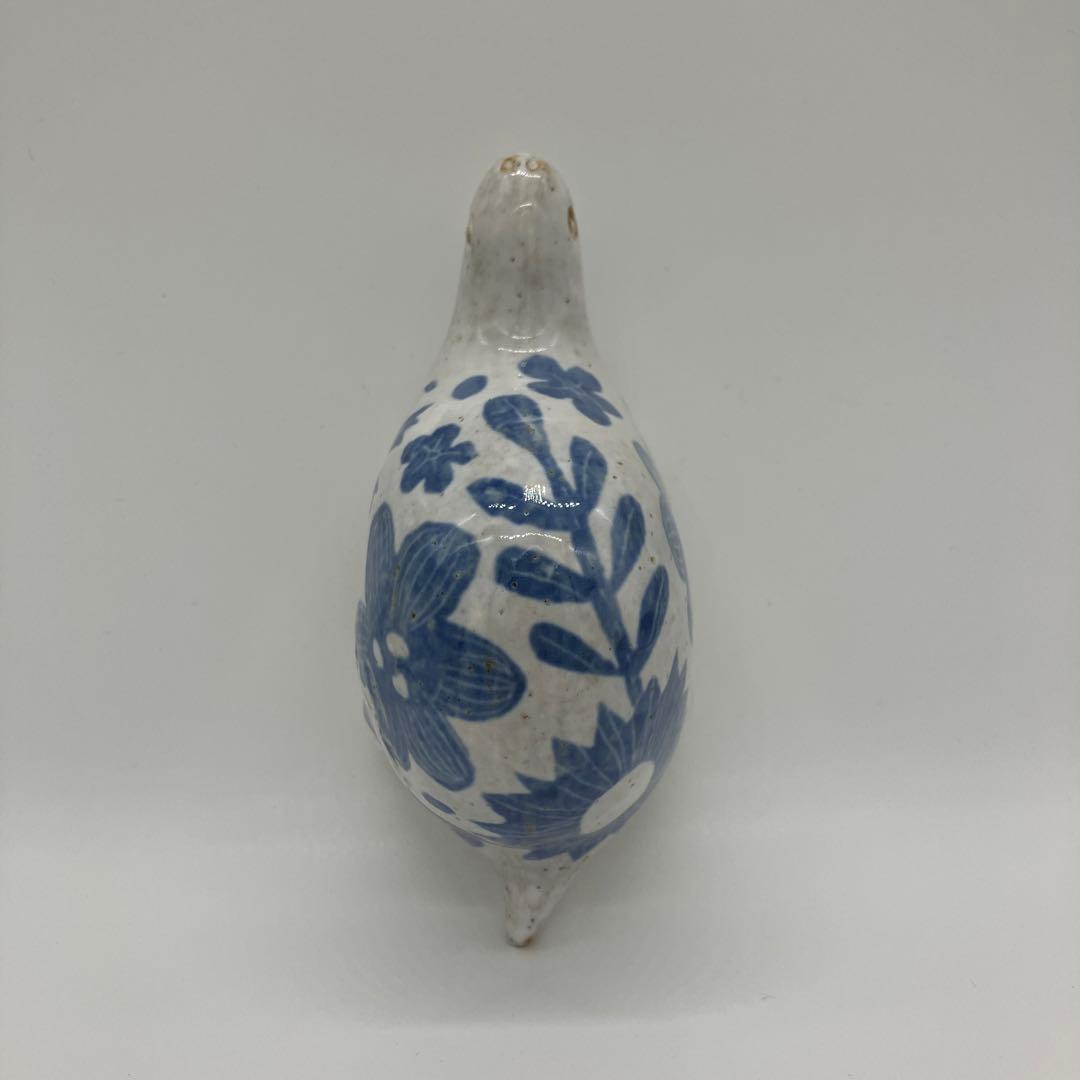 鹿児島睦　亀　置物　ブルー