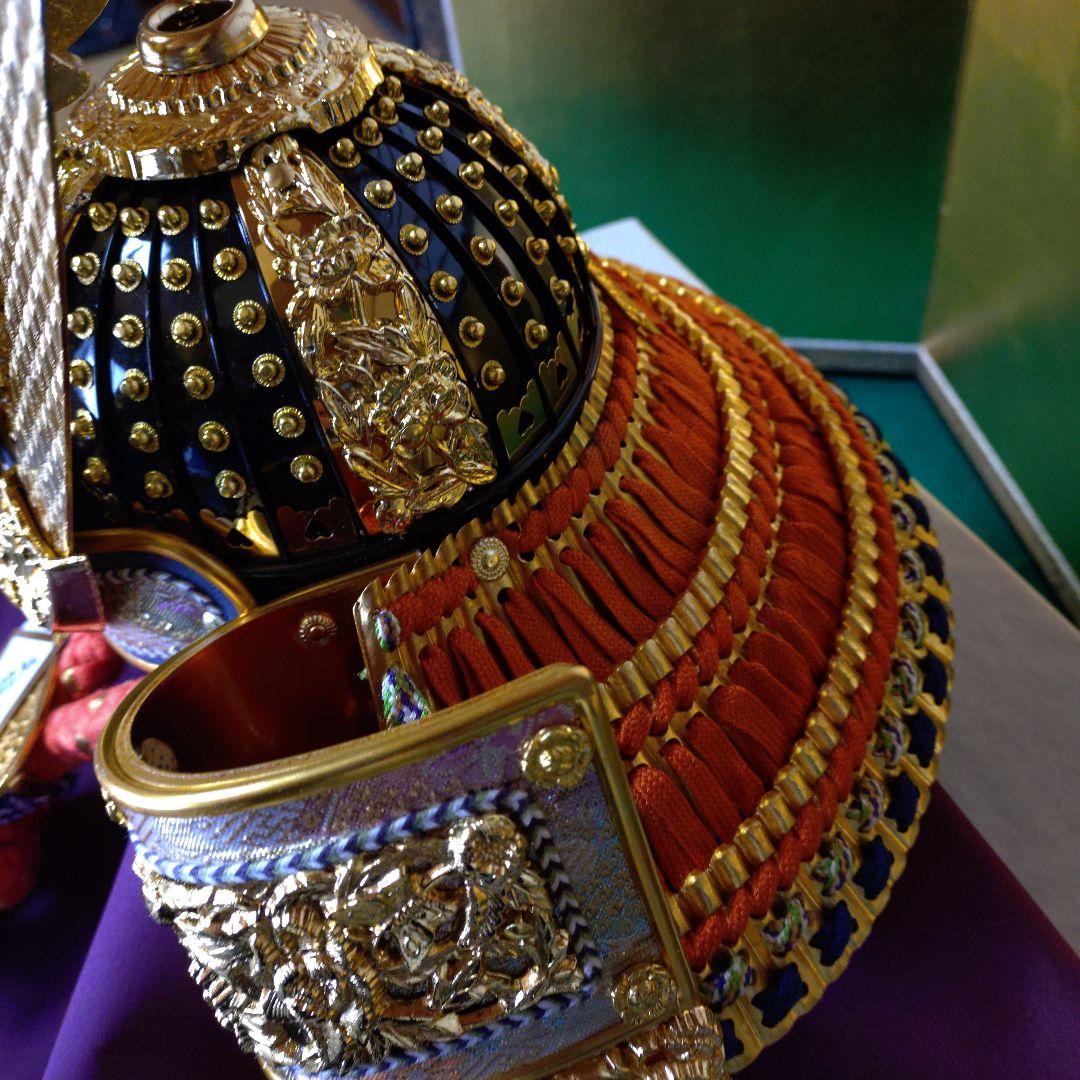 五月人形 25号　兜　一福作 　万葉　松