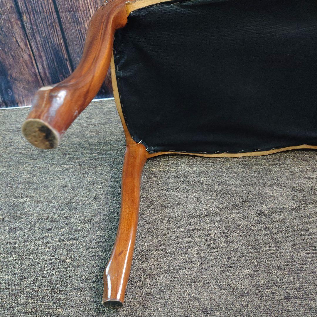 木製スツール 猫脚 ヴィンテージ イタリア製 ロココ調 イタリア製