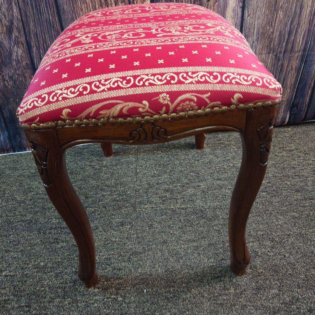 木製スツール 猫脚 ヴィンテージ イタリア製 ロココ調 イタリア製