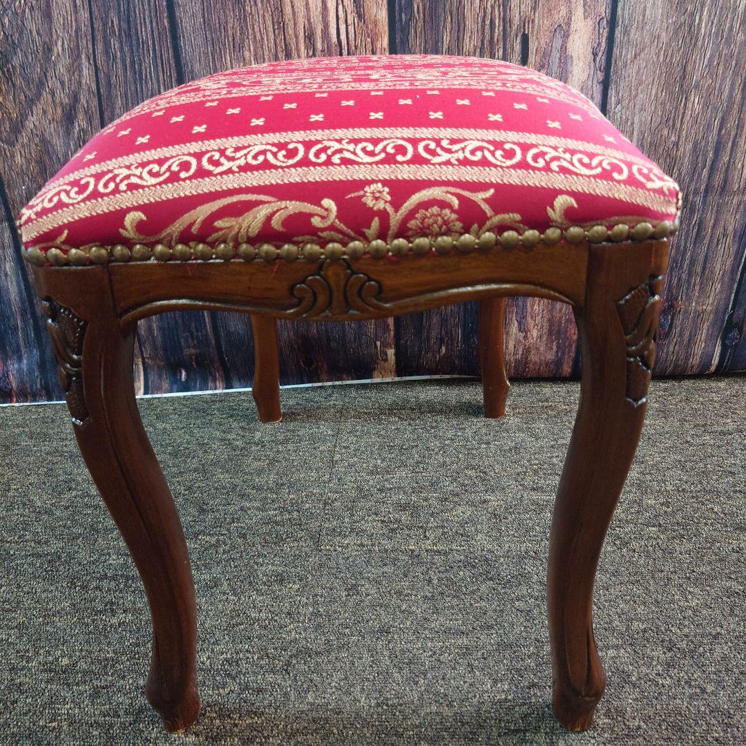 木製スツール 猫脚 ヴィンテージ イタリア製 ロココ調 イタリア製