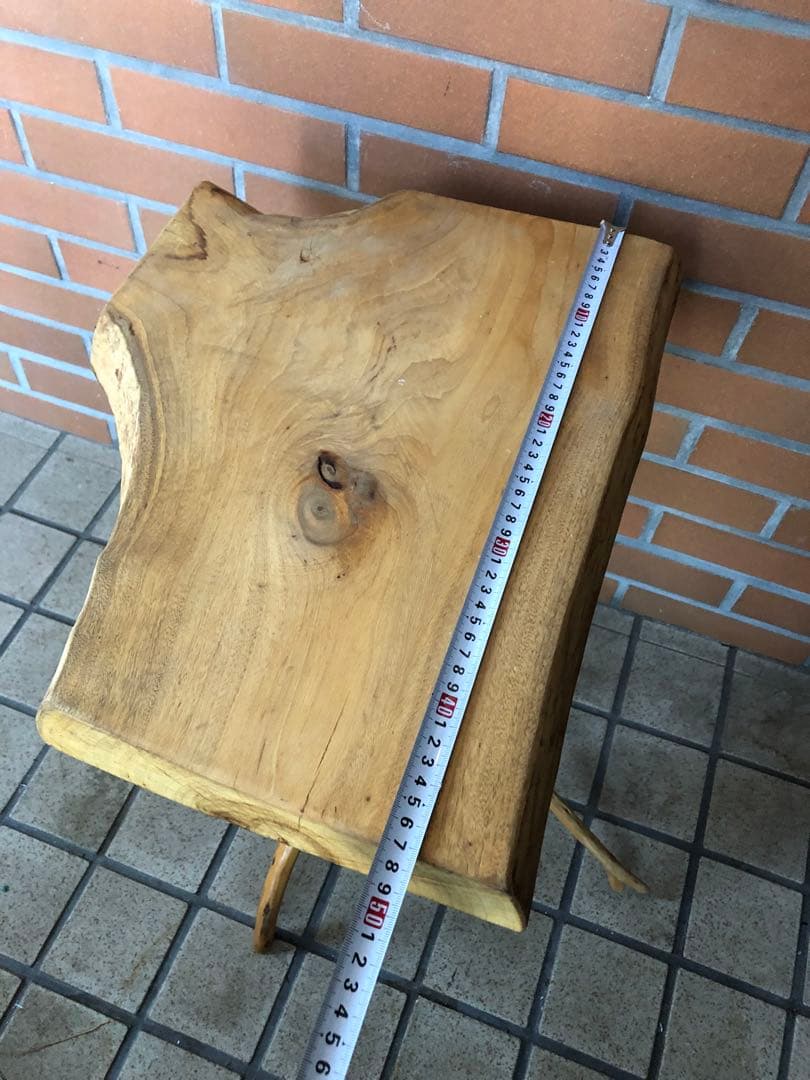 G 天然木　コーヒーテーブル　ヴィンテージ　木製　花台　フラワースタンド　レトロ